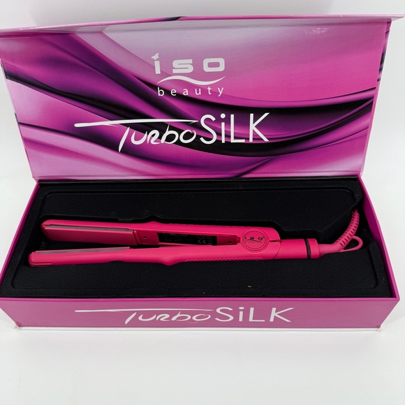 Turbo Silk Pink Hair Straightener - Picture 2 of 7